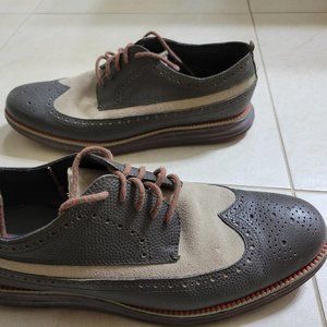 Cole Haan Men's Original Grand Lwn Ii Oxford Gray Tan Size 10